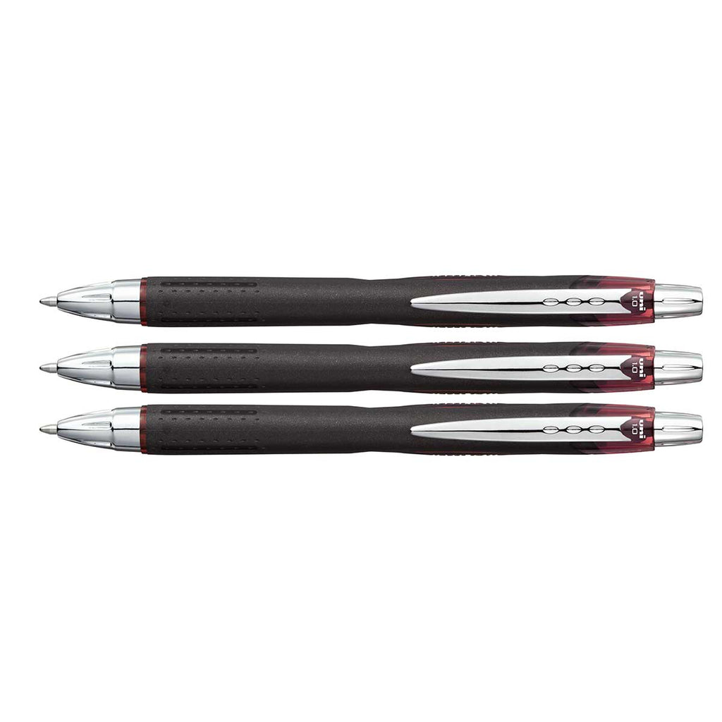 Uni Ball Jetstream BLX 1.0mm Bold  Red/Black Retractable Gel Ink Pen, Pack of 3 1858849  Uni-Ball Gel Ink Pens