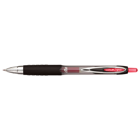 Uni Ball Signo 207 Red Gel Pen, Medium Point  0.7MM , Retractable