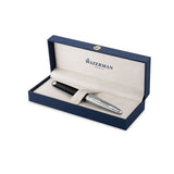 Waterman Carene Black Leather Fountain Pen 18K Solid Gold Nib Fine 2099564