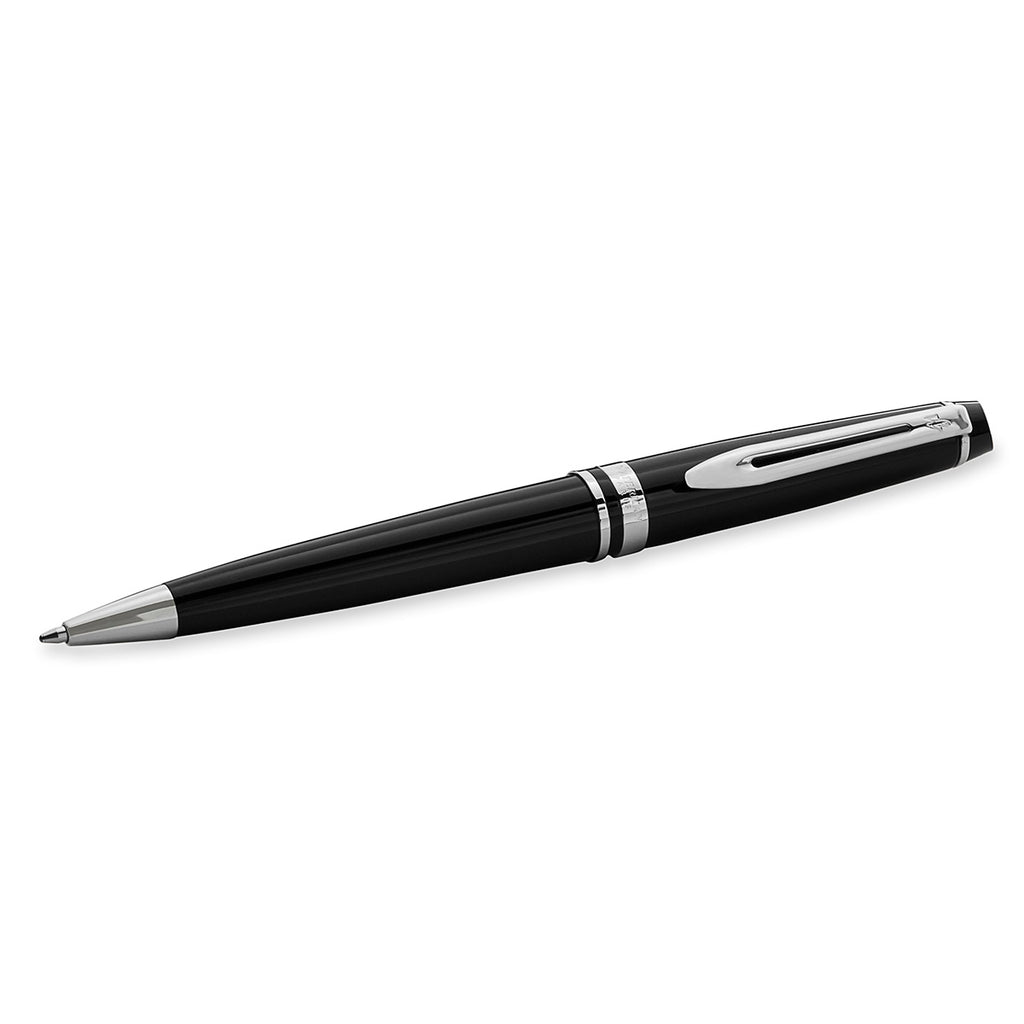 Waterman Expert Black CT Ballpoint Pen with Palladium Finish Clip, Blue Ink  Waterman Ballpoint Pen