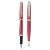 Waterman Hemisphere Coral Pink Fountain Pen and Ballpoint Pen Set  Waterman Fountain Pens