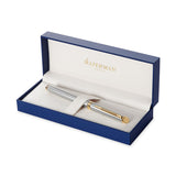 Waterman Hemisphere Medium Fountain Pen Stainless Steel Gold Trim  Waterman Fountain Pens