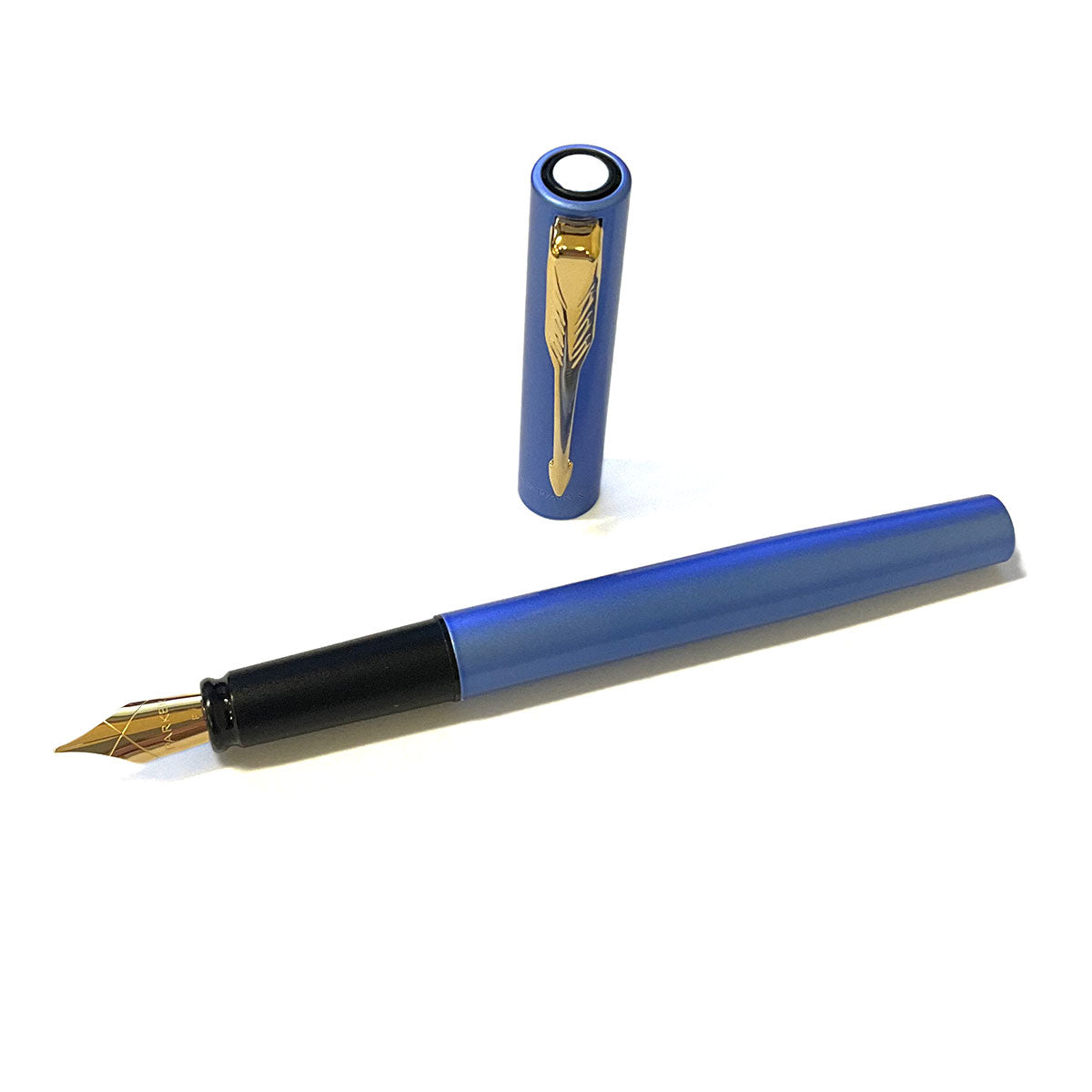 Parker Vector XL - Blue - Gold Trim - Fountain Pen - Fine With Converter  Parker Fountain Pens