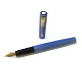 Parker Vector XL - Blue - Gold Trim - Fountain Pen - Fine With Converter  Parker Fountain Pens